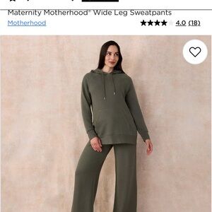 Motherhood Olive Hoodie and Sweatpants Set